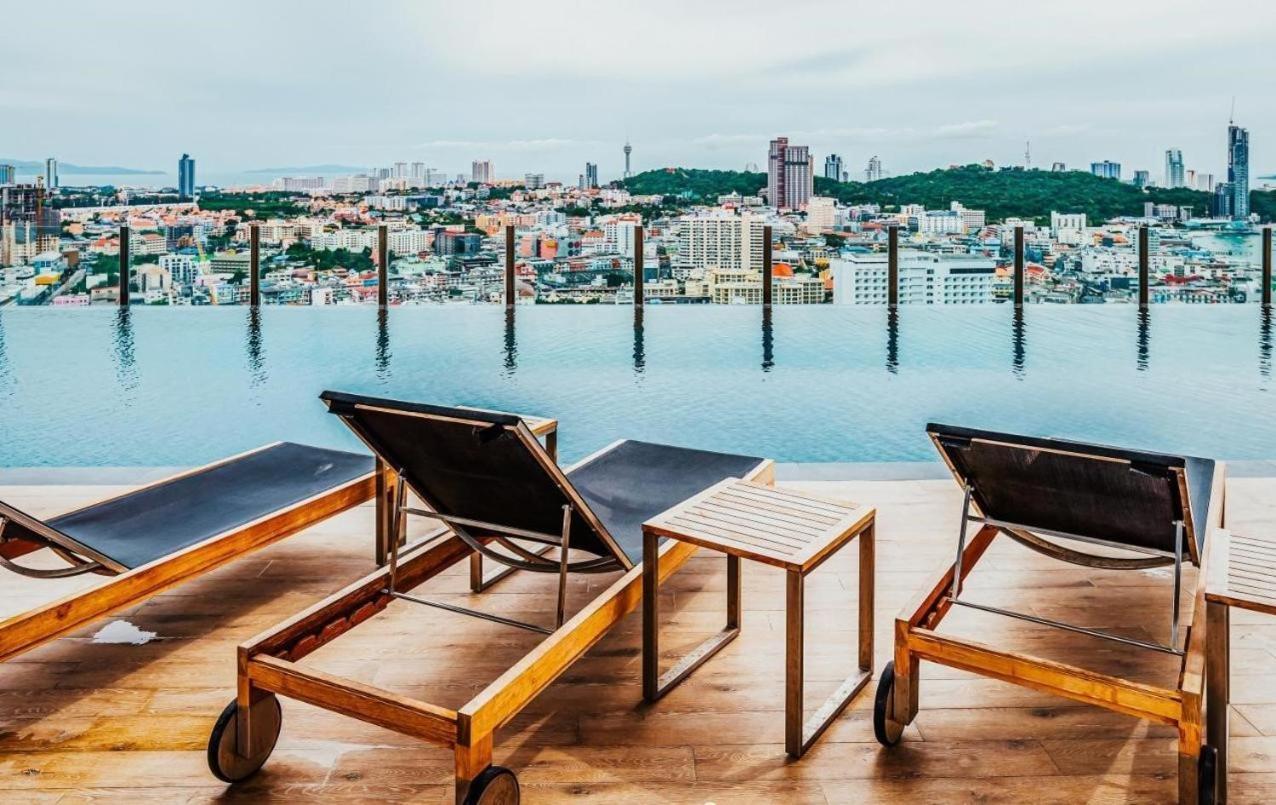 Great Location With Infinity Pool - Central Pattaya Apartment Exterior foto