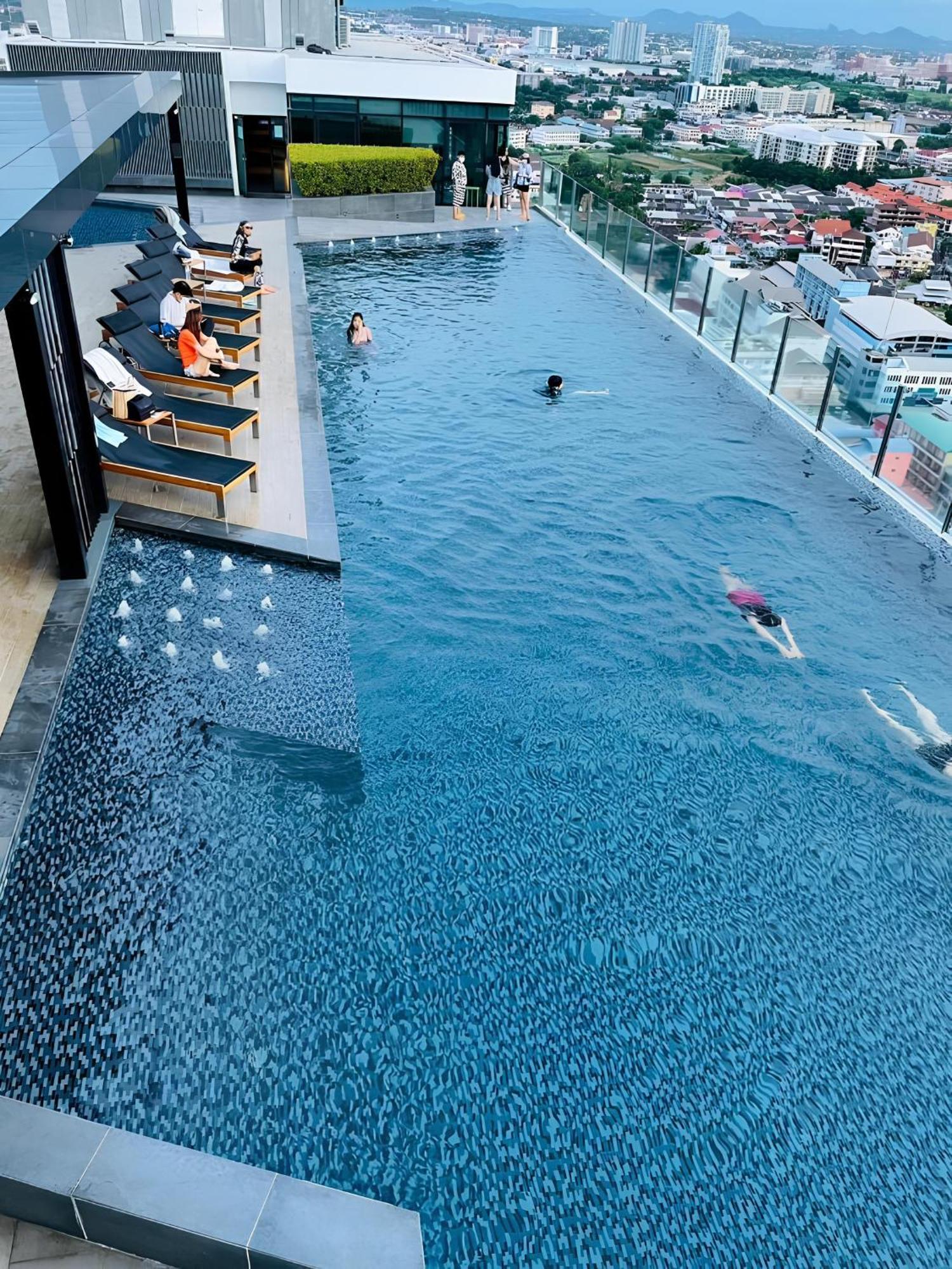 Great Location With Infinity Pool - Central Pattaya Apartment Exterior foto
